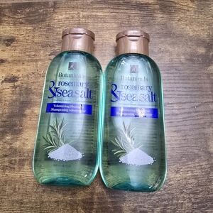 New 2 Botanicals Rosemary & Sea Salt Volumizing Shampoo 6.7 OZ Each